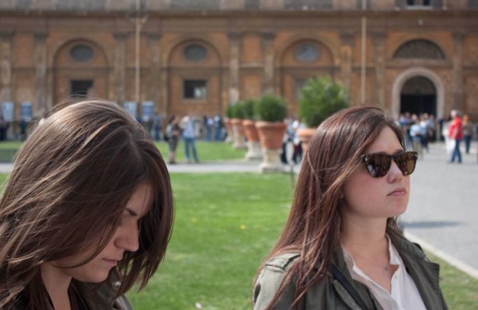 Students in the Florence Study Abroad program visit Rome. An opportunity to visit the Rome school and the Eternal City