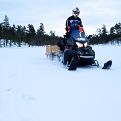 Michele Michelsanti, creates his photo-diary of a trip to Lapland