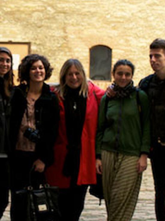 Students of the Graphic Design school visit: La Nazione