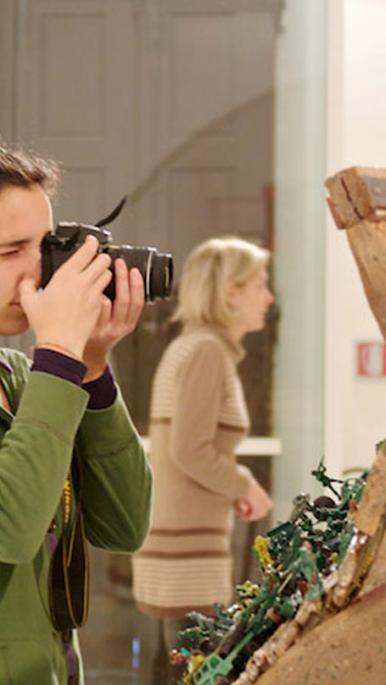 Students from the Photography course at the Contemporary Art Gallery: Galleria Continua in San Gimignano