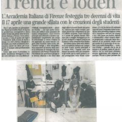 L'Accademia Italiana festeggia i 30 anni 