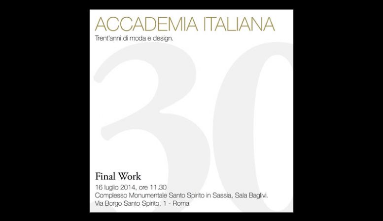 Students from the Fashion Design programme present their collections at Altaroma Altamoda