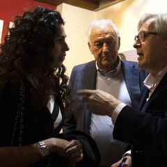Vittorio Sgarbi inaugura la mostra 