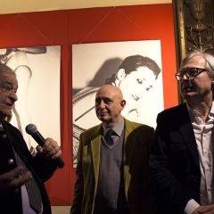Vittorio Sgarbi inaugura la mostra 