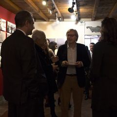 Vittorio Sgarbi inaugura la mostra 