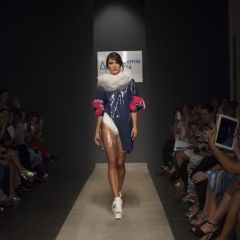 Design bursts onto the catwalk