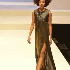 Backstage preparations for the fashion show