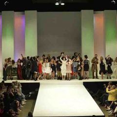 Backstage preparations for the fashion show