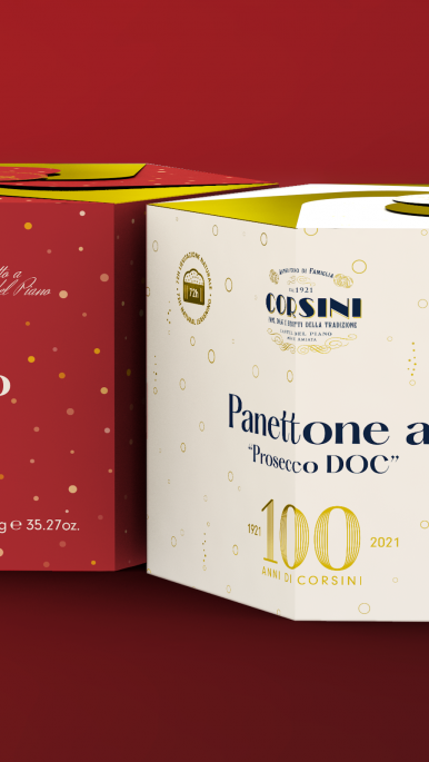 Panettone celebrativo dei 100 anni di Corsini