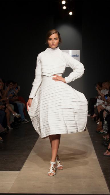 Design bursts onto the catwalk