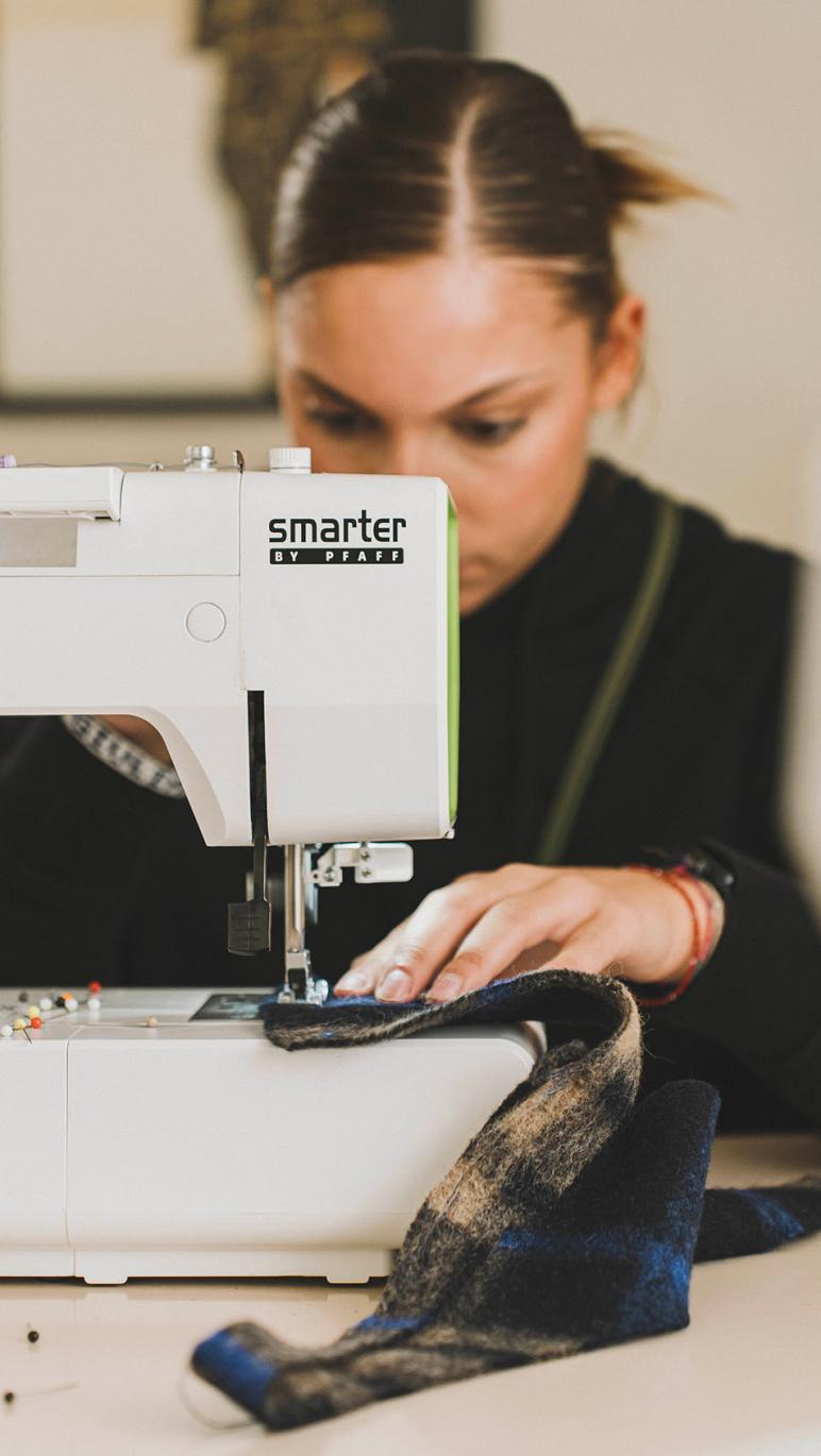 Sustainable creativity students design with Manteco Accademia Italiana