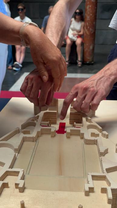 Un nuovo modellino tattile per il progetto STRAordinario di Open House Roma